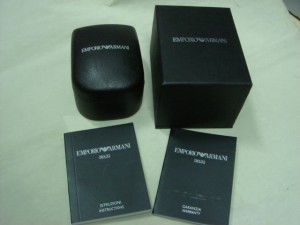 Emporio armani watch box. Whole set 